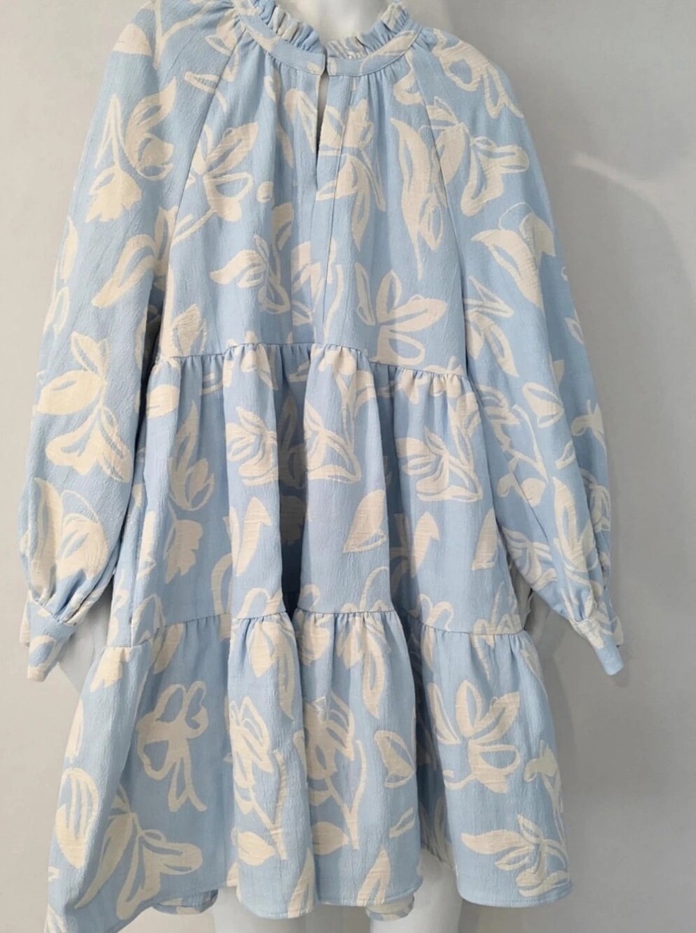 STINE GOYA Blue & White Jacquard Sweater - STINE GOYA